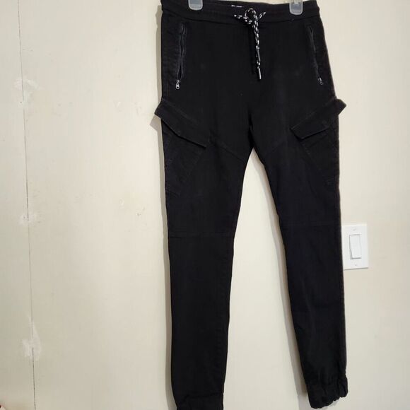 Across the pond Pants For Mens Size Medium Black Joggers - Picture 1 of 14